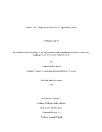 Genetic Factors Regulating Expression of Dopaminergic Genes