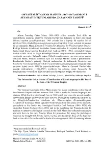 161 Oryantalist Oskar Mann'in (1867–1917) Osmanli