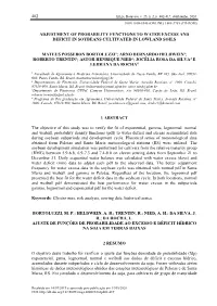402 Adjustment of Probability Functions to Water Excess