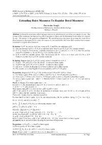 Extending Baire Measures to Regular Borel Measures