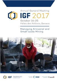 Program Along the Theme of Managing Artisanal and Small-Scale Mining (ASM) and Look Forward to Your Participation