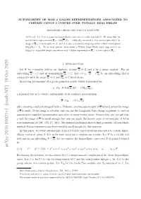 Automorphy of Mod 2 Galois Representations Associated to Certain Genus 2 Curves Over Totally Real Fields