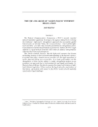“Light-Touch” Internet Regulation