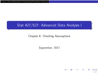 Stat 427/527: Advanced Data Analysis I
