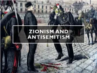 Zionism and Antisemitism Class Outline