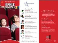 2020 PAC Summer Programming Brochure