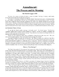 Annulment: the Process and Its Meaning