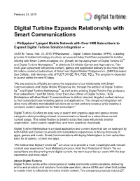 Digital Turbine Expands Relationship with Smart Communications