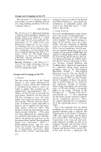 Groups and Groupings in the UN 212 the Group of 77 Is Trying to Adapt To