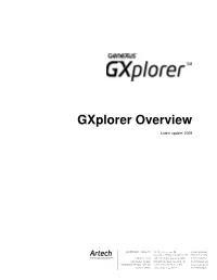 Gxplorer Overview