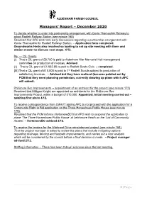 Managers Report FC — Dec20