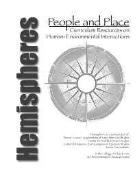 People and Place Curriculum Resources on Human-Environmental Interactions