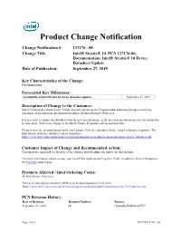 Product Change Notification