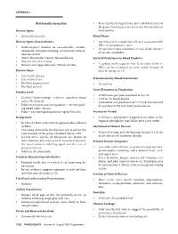 Bartonella Henselae • Fleas and Black-Legged Ticks (Also Called Deer Ticks) of the Genus Ixodes May Serve As Vectors, but This Has Not Disease Agent: Been Proven