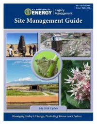 DOE) LM Site Management Guide, Update 21 (July 2018