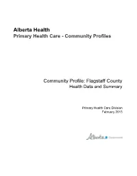 Flagstaff County Health Data and Summary