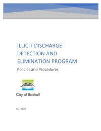 ILLICIT DISCHARGE DETECTION and ELIMINATION PROGRAM Policies and Procedures