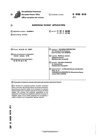 Preparation of Hydroxy Aromatic Carboxylic Acids and Ester Derivatives Thereof