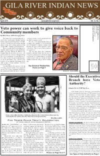 Veto Power Can Work to Give Voice Back to Community Members by Mihio Manus, GRIN Managing Editor