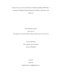 A Comparison of Marginal Maximum Likelihood and Marko