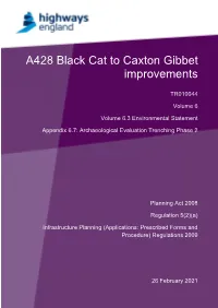 A428 Black Cat to Caxton Gibbet Improvements