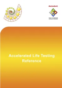 Accelerated Life Testing Reference