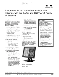 CAA RADE V5.11: Customize, Extend, and Integrate with the CATIA and ENOVIA V5 Family of Products