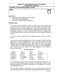 Celestial Navigation (Fall) NAME GROUP