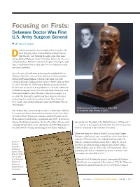 Focusing on Firsts: Delaware Doctor Was First U.S