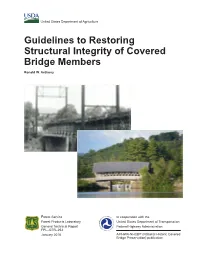 Guidelines to Restoring Structural Integrity of Covered Bridges