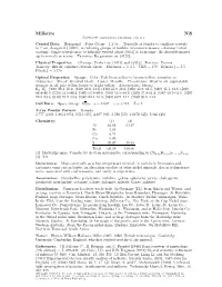 Millerite Nis C 2001-2005 Mineral Data Publishing, Version 1 Crystal Data: Hexagonal