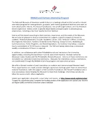 NMAJH and Partners Internship Program