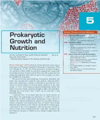 Prokaryotic Growth and Nutrition