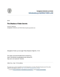 The Shadow of State Secrets
