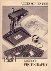 Accessories Fo R Contax Photography