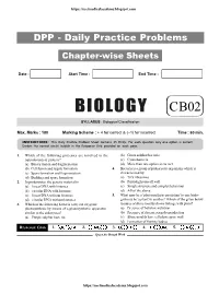 DPP - Daily Practice Problems