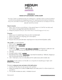 Episode 38 Basics of Sustainable Living Guide