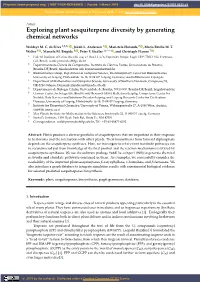 Exploring Plant Sesquiterpene Diversity by Generating Chemical Networks