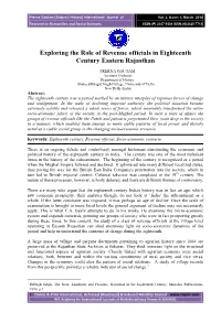 Exploring the Role of Revenue Officials in Eighteenth Century Eastern Rajasthan