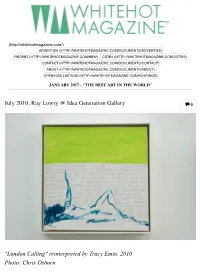 July 2010, Ray Lowry @ Idea Generation Gallery  0
