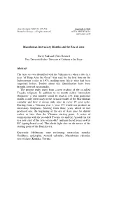 Macedonian Intercalary Months and the Era of Azes Harry Falk And