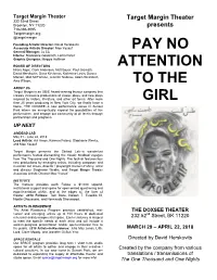 PAY NO ATTENTION Program