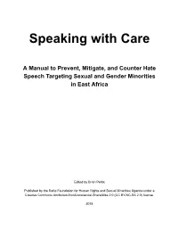 Speaking with Care