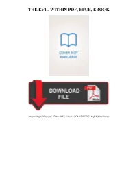 The Evil Within Ebook, Epub