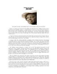 Hamer Biography