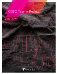 2018-2019 CISSC Year in Review