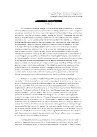 Assembling Architecture’, in Frichot, H
