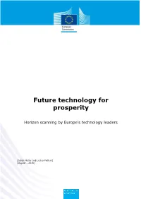 Future Technology for Prosperity