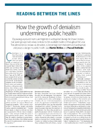 How the Growth of Denialism Undermines Public Health