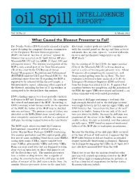 What Caused the Blowout Preventer to Fail?